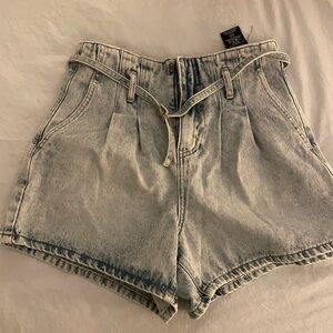 Blank NYC Light Wash High-Waisted Shorts